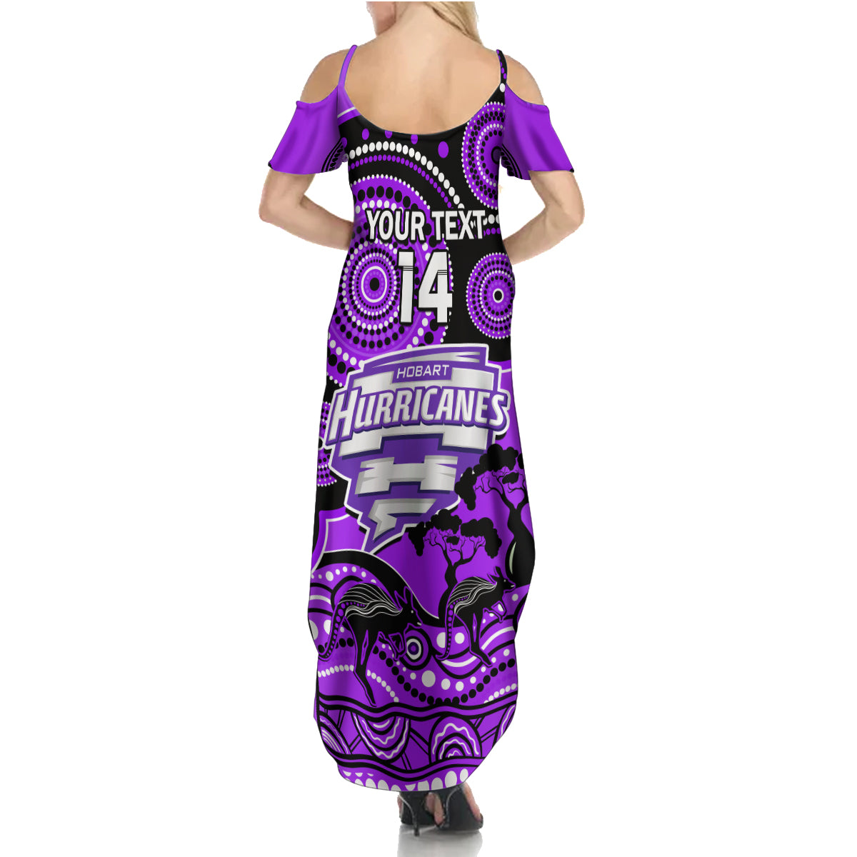 custom-hobart-hurricanes-cricket-family-matching-summer-maxi-dress-and-hawaiian-shirt-happy-australia-day-aboriginal-art