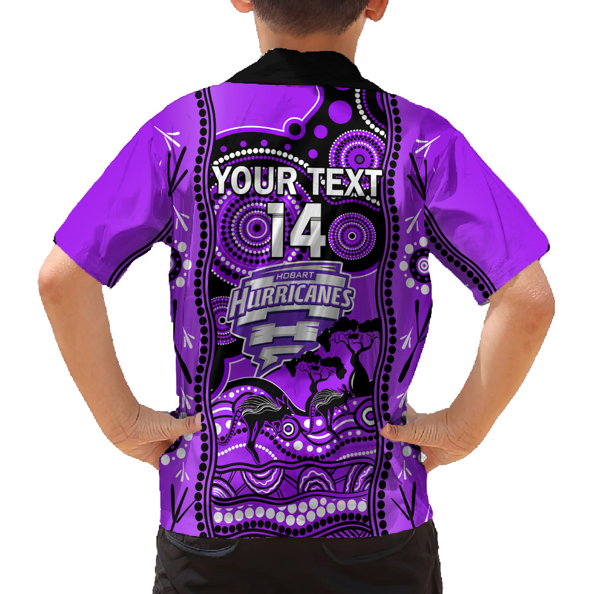 custom-hobart-hurricanes-cricket-family-matching-tank-maxi-dress-and-hawaiian-shirt-happy-australia-day-aboriginal-art