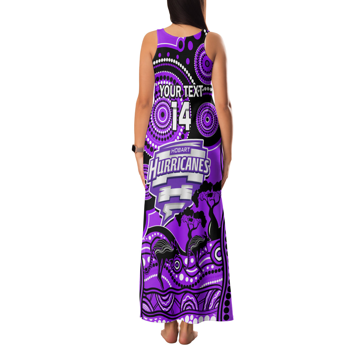 custom-hobart-hurricanes-cricket-family-matching-tank-maxi-dress-and-hawaiian-shirt-happy-australia-day-aboriginal-art