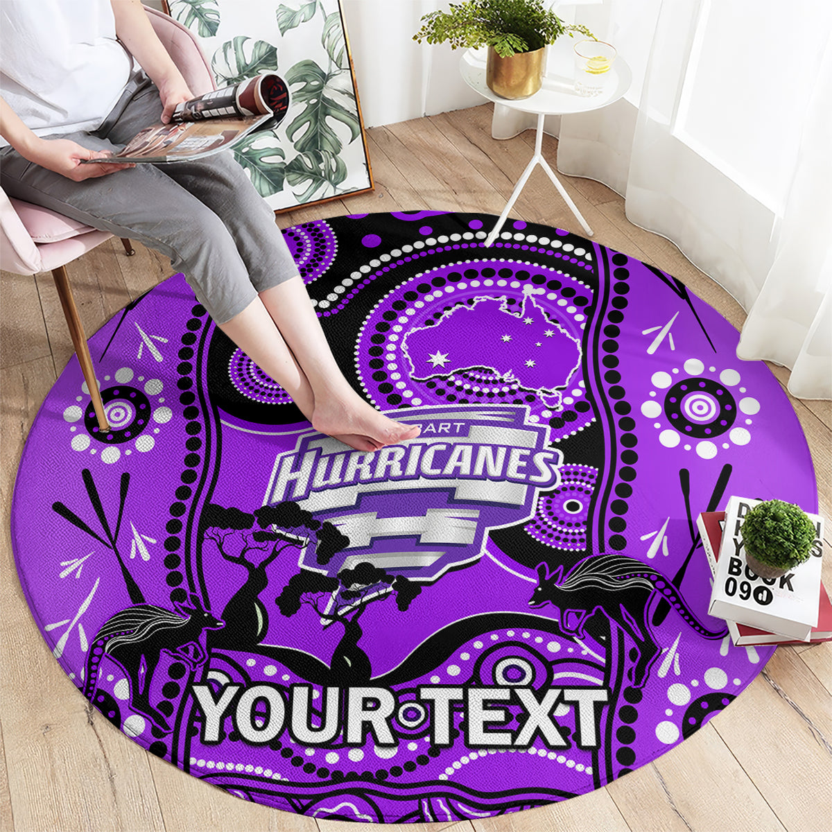 custom-hobart-hurricanes-cricket-round-carpet-happy-australia-day-aboriginal-art