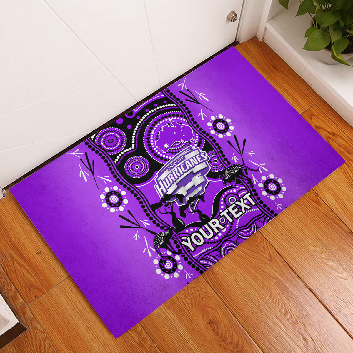 custom-hobart-hurricanes-cricket-rubber-doormat-happy-australia-day-aboriginal-art