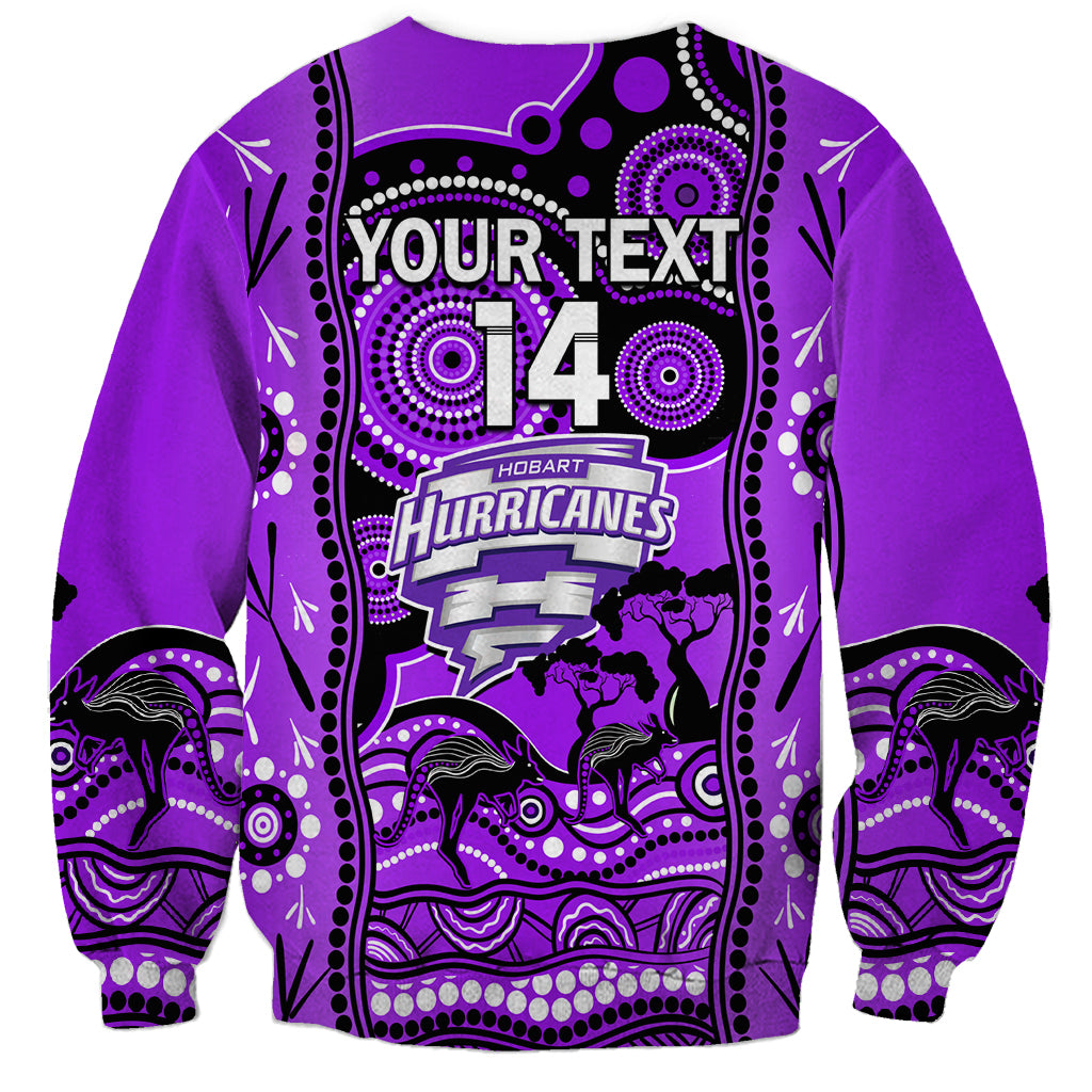 Custom Hobart Hurricanes Cricket Sweatshirt Happy Australia Day Aboriginal Art - Vibe Hoodie Shop