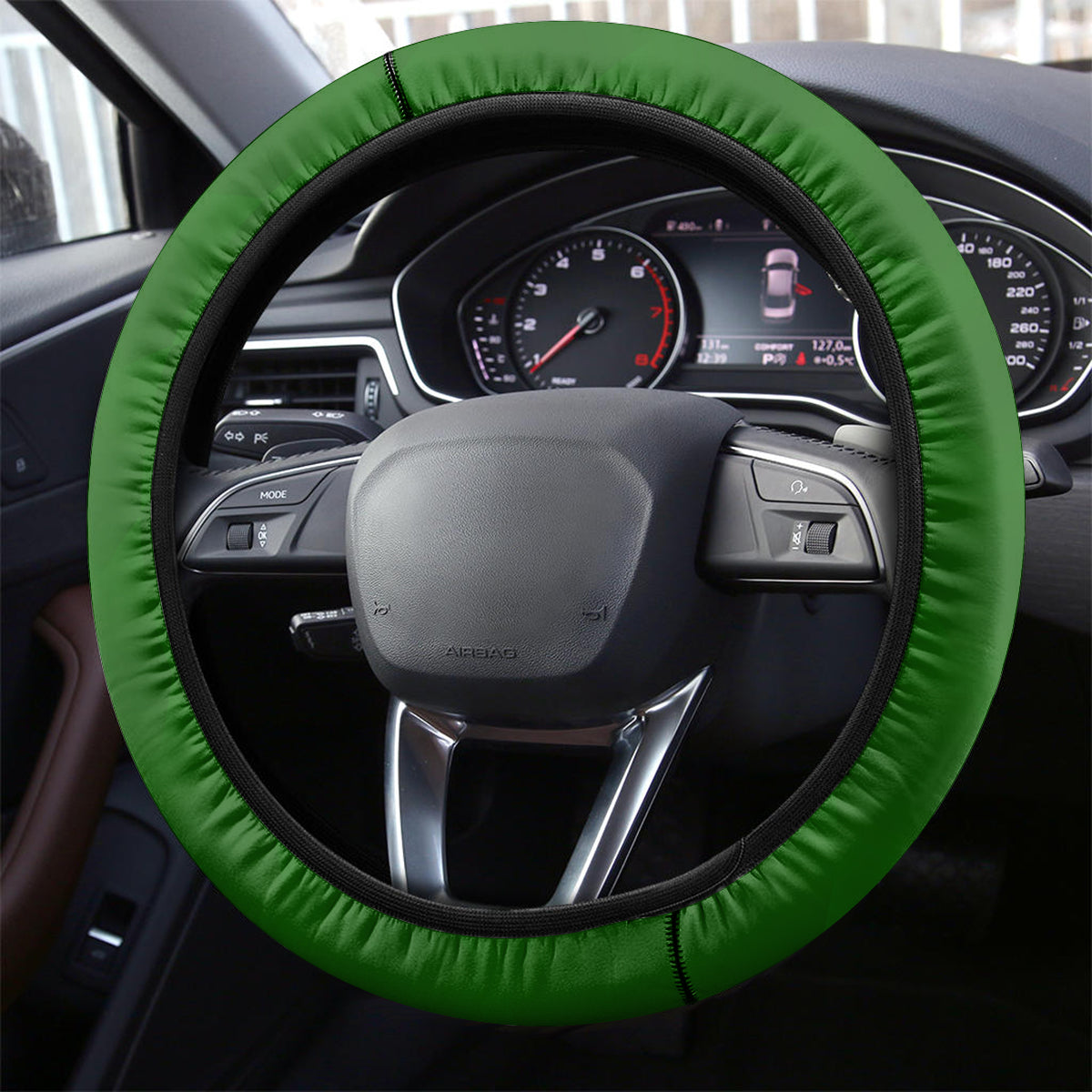 Australia Cricket ANZAC Day 2024 Steering Wheel Cover Australian Army Camouflage With Poppies