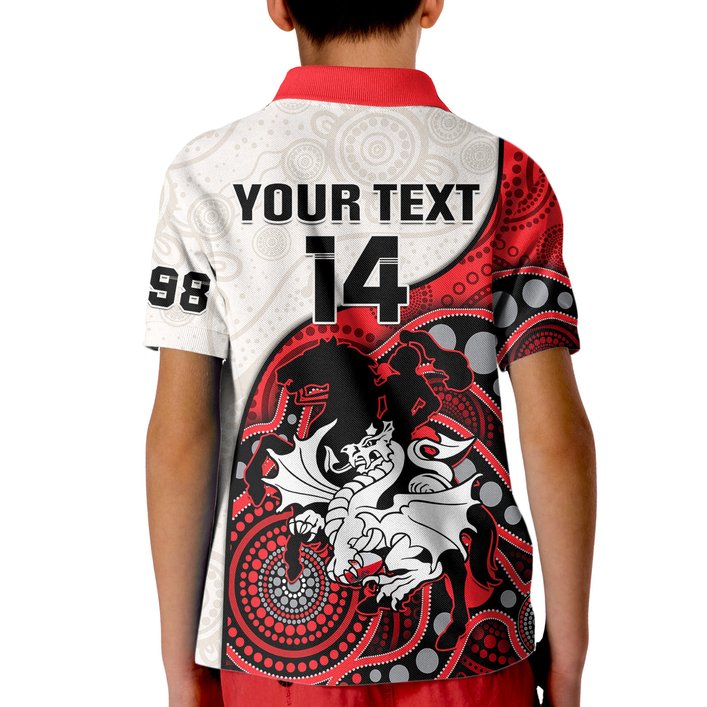 custom-text-and-number-dragons-rugby-kid-polo-shirt-st-george-illawarra-1998-indigenous-art