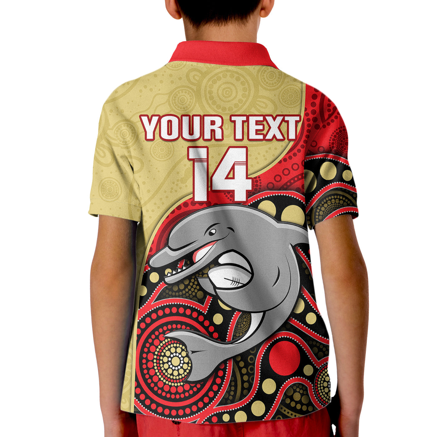 custom-text-and-number-dolphins-rugby-kid-polo-shirt-phins-up-indigenous-art