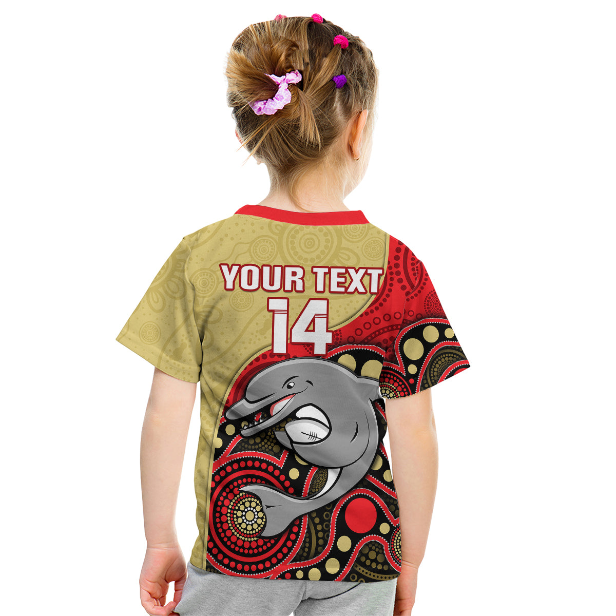 custom-text-and-number-dolphins-rugby-kid-t-shirt-phins-up-indigenous-art