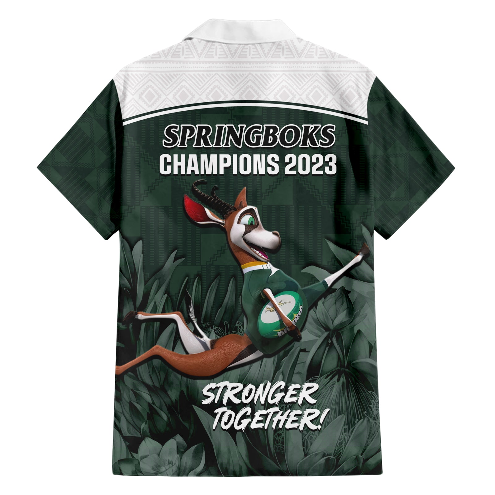South Africa Rugby Hawaiian Shirt Springboks 4th Champions World Cup Proud Bokke - Vibe Hoodie Shop
