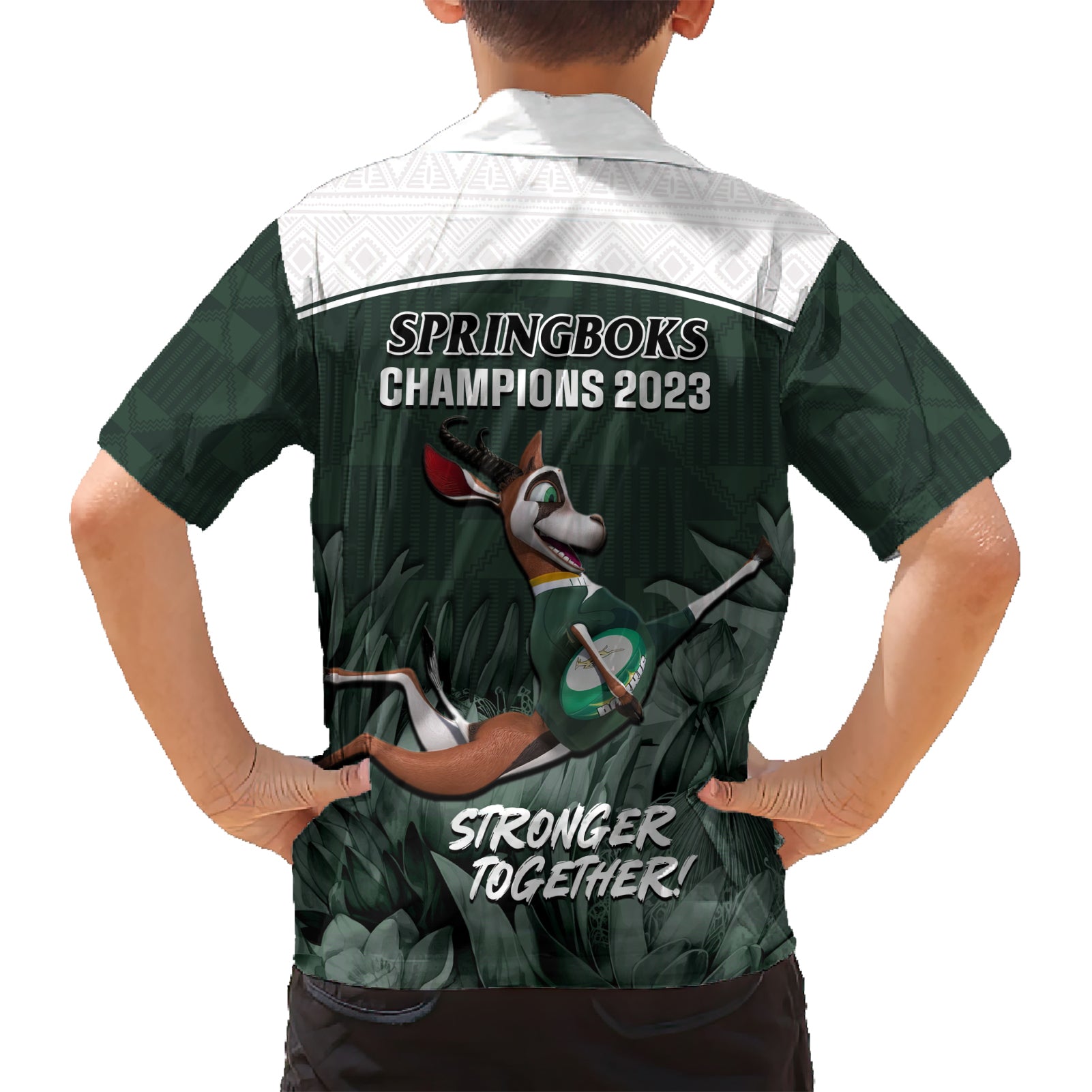 South Africa Rugby Hawaiian Shirt Springboks 4th Champions World Cup Proud Bokke - Vibe Hoodie Shop