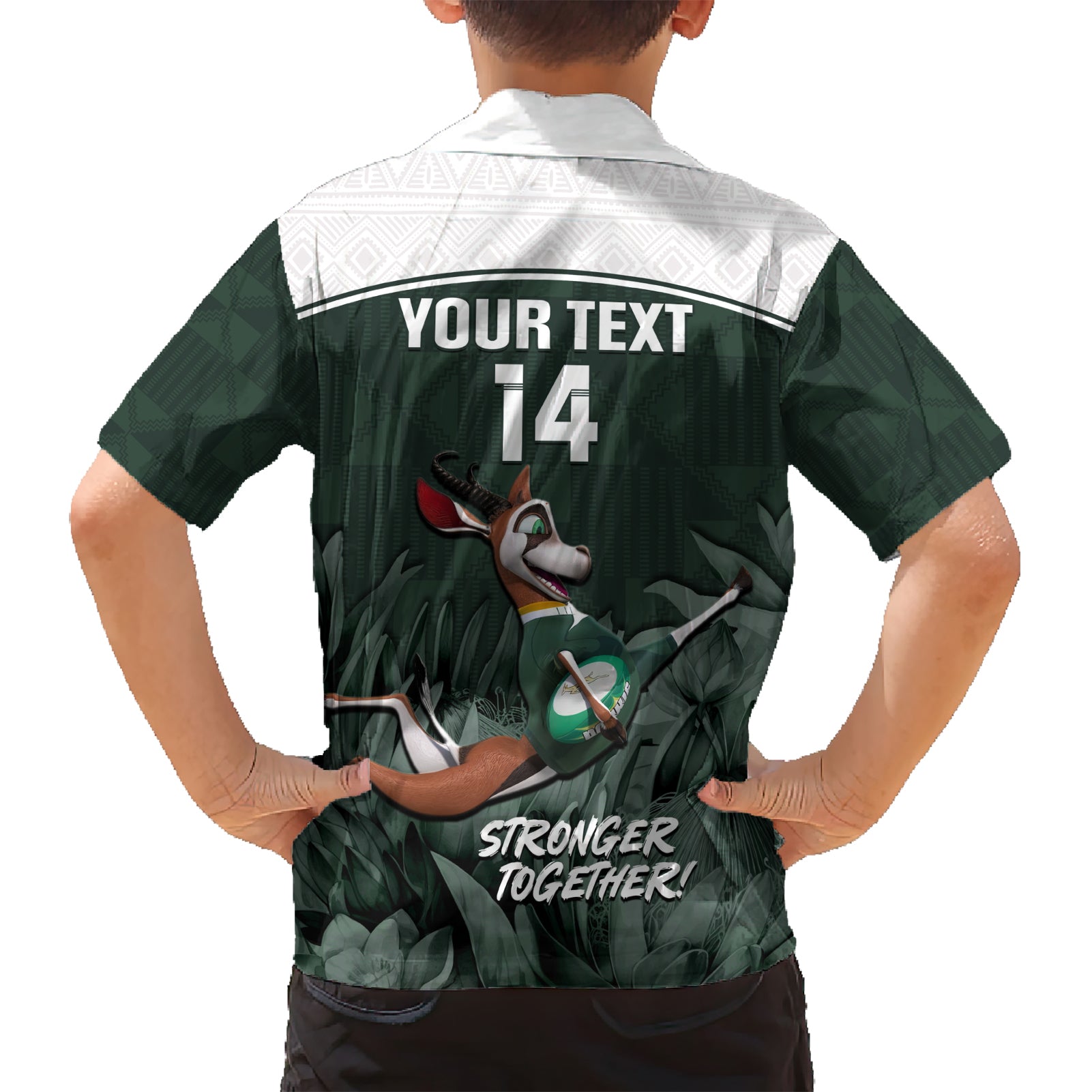 Custom South Africa Rugby Hawaiian Shirt Springboks 4th Champions World Cup Proud Bokke - Vibe Hoodie Shop