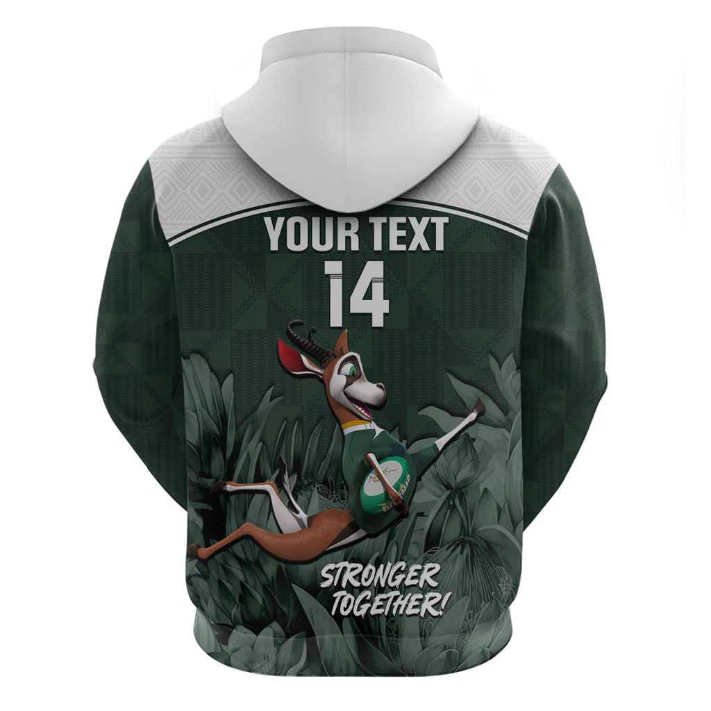 Custom South Africa Rugby Hoodie Springboks 4th Champions World Cup Proud Bokke - Vibe Hoodie Shop
