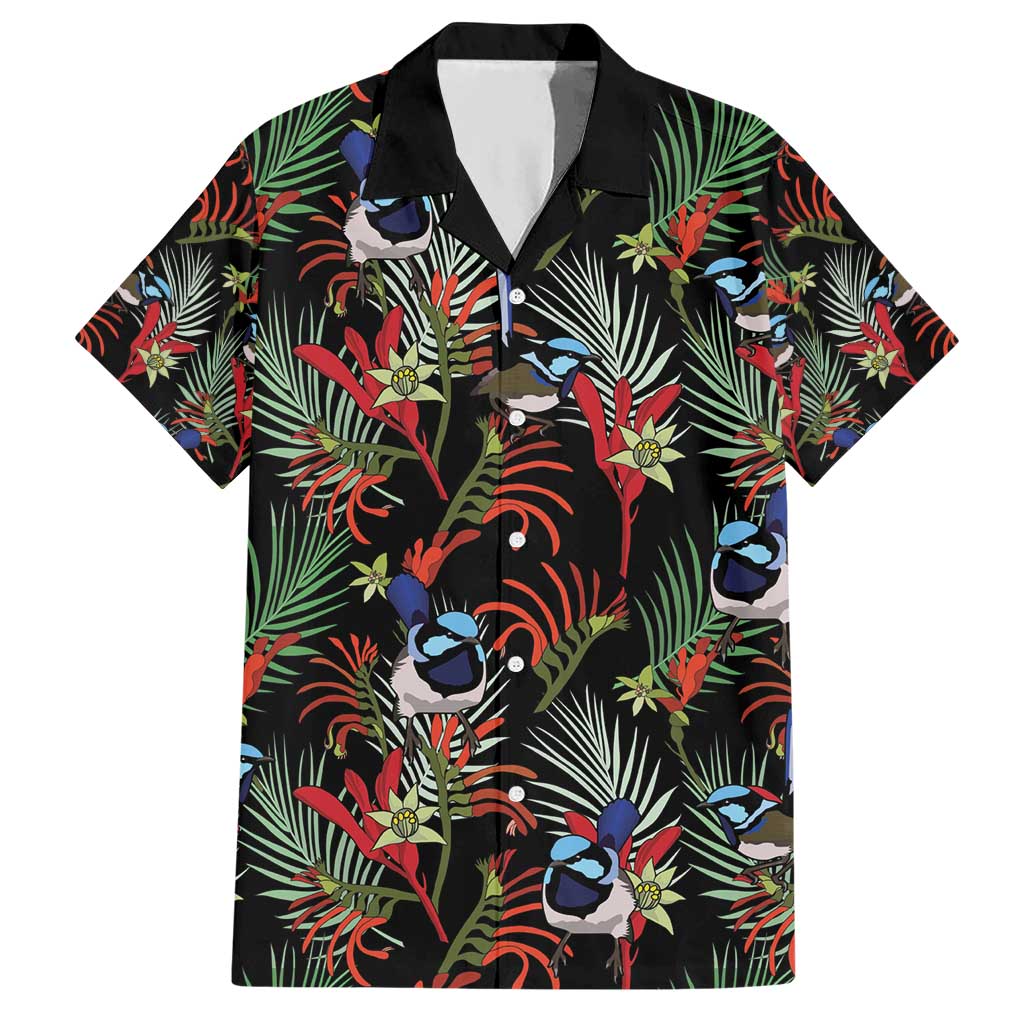 Australia Kangaroo Paw And Splendid Fairy-wren Hawaiian Shirt Sameless Style - Vibe Hoodie Shop