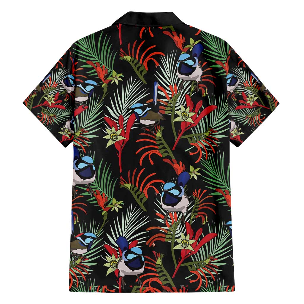 Australia Kangaroo Paw And Splendid Fairy-wren Hawaiian Shirt Sameless Style - Vibe Hoodie Shop