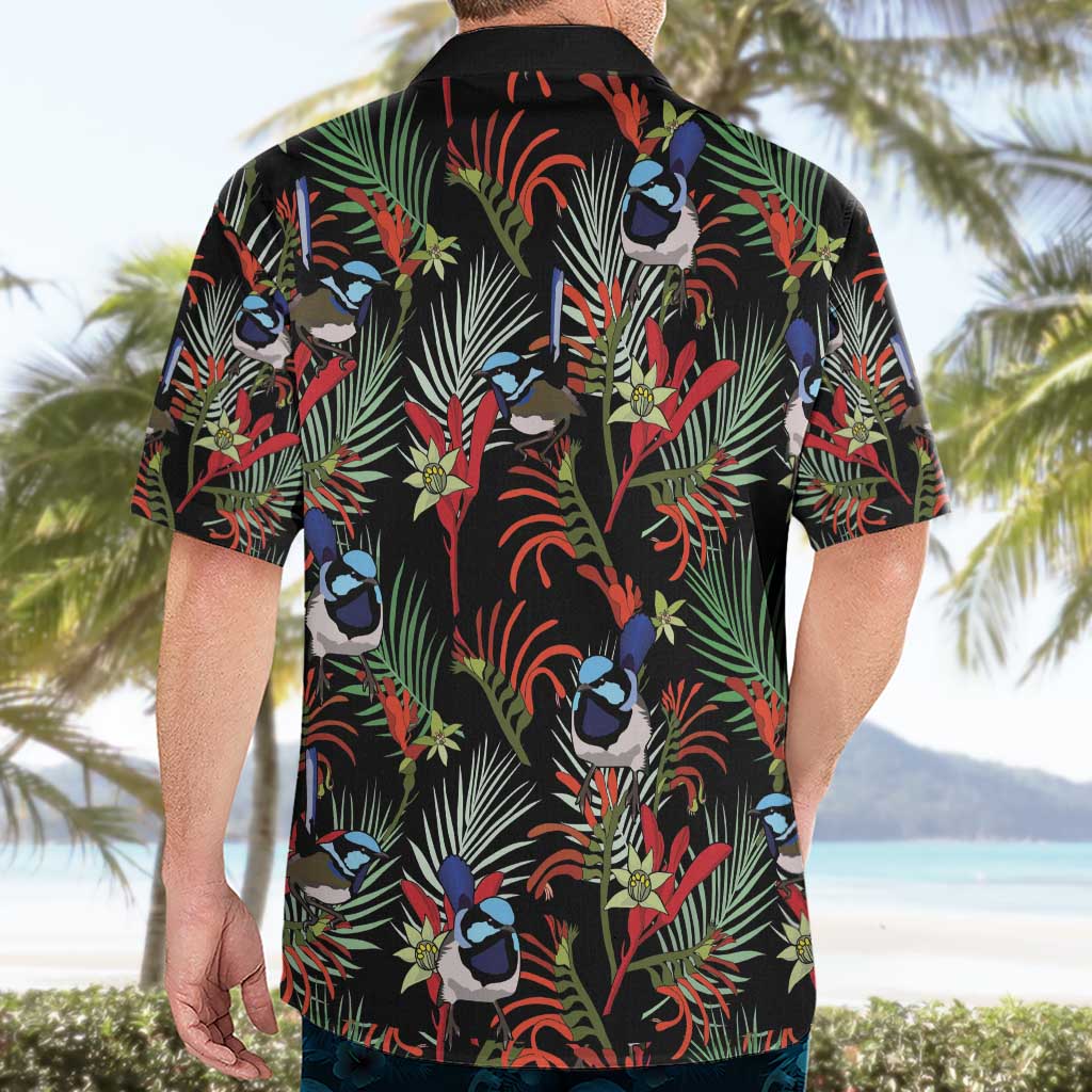 Australia Kangaroo Paw And Splendid Fairy-wren Hawaiian Shirt Sameless Style - Vibe Hoodie Shop