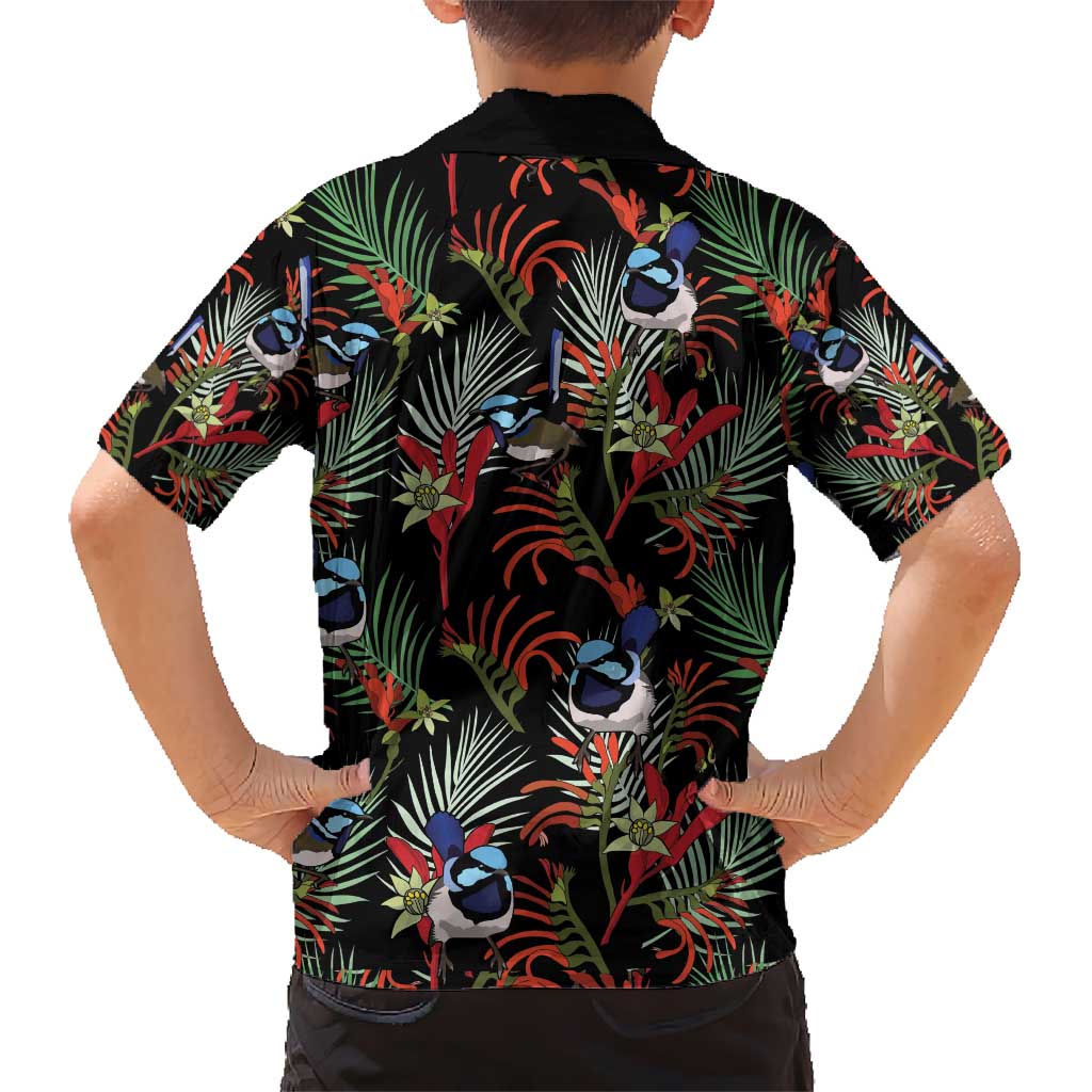 Australia Kangaroo Paw And Splendid Fairy-wren Hawaiian Shirt Sameless Style - Vibe Hoodie Shop