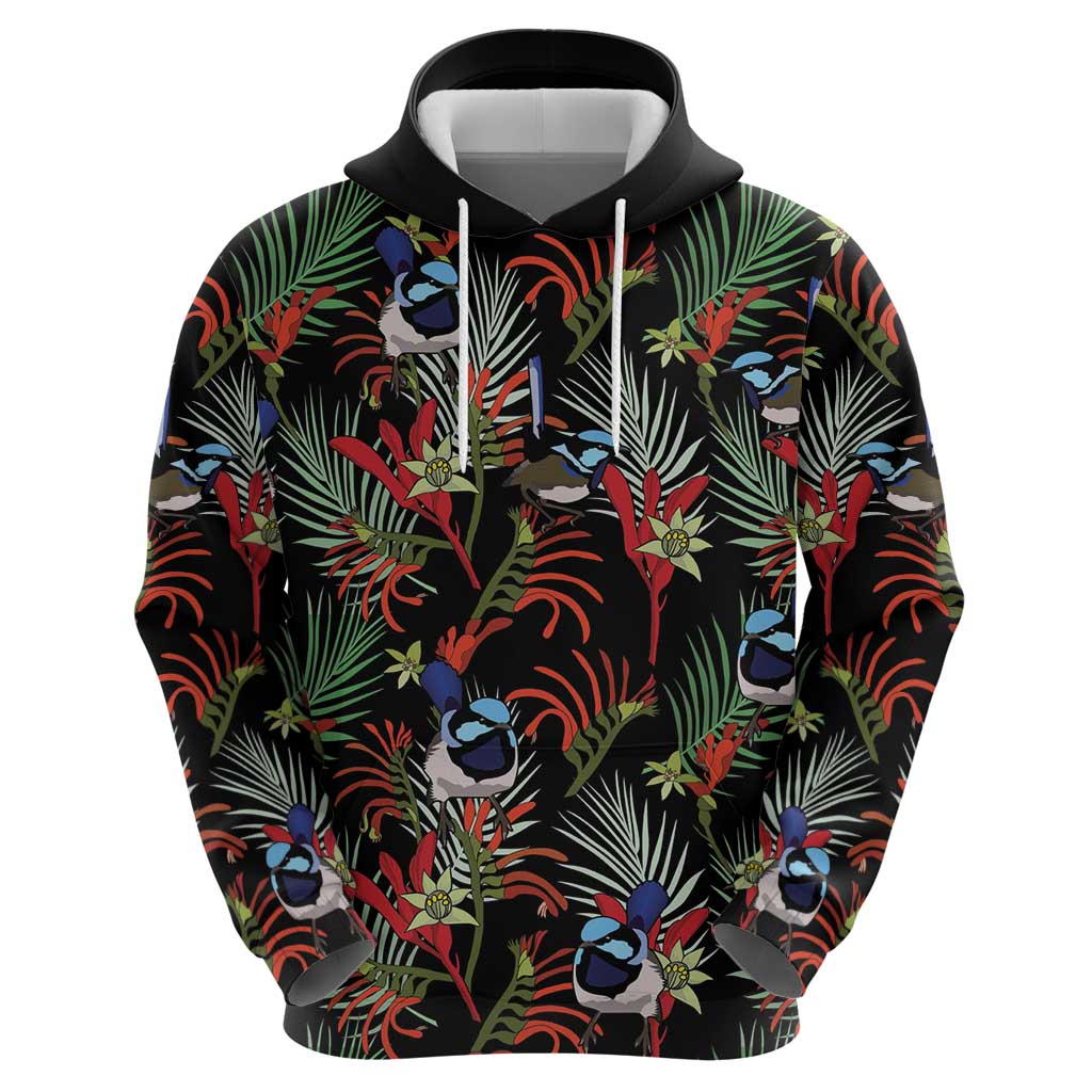 Australia Kangaroo Paw And Splendid Fairy-wren Hoodie Sameless Style - Vibe Hoodie Shop