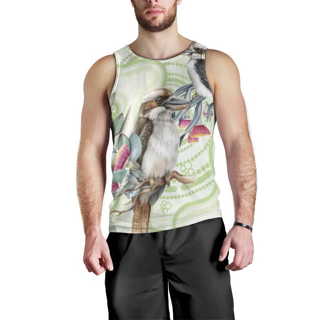 Australia Gumtree And Kookaburra Men Tank Top Aboriginal Art - Watercolor Style - Vibe Hoodie Shop