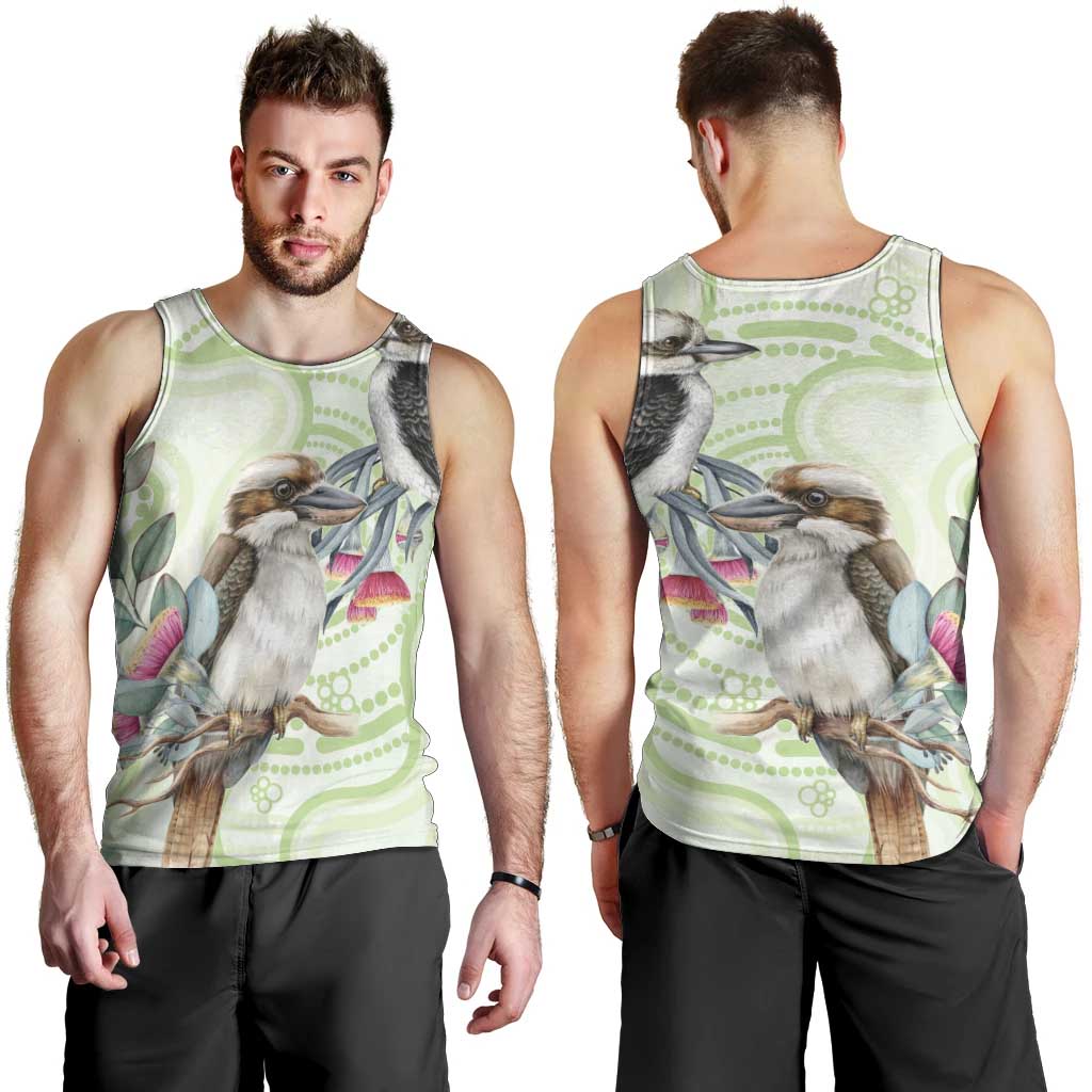 Australia Gumtree And Kookaburra Men Tank Top Aboriginal Art - Watercolor Style - Vibe Hoodie Shop