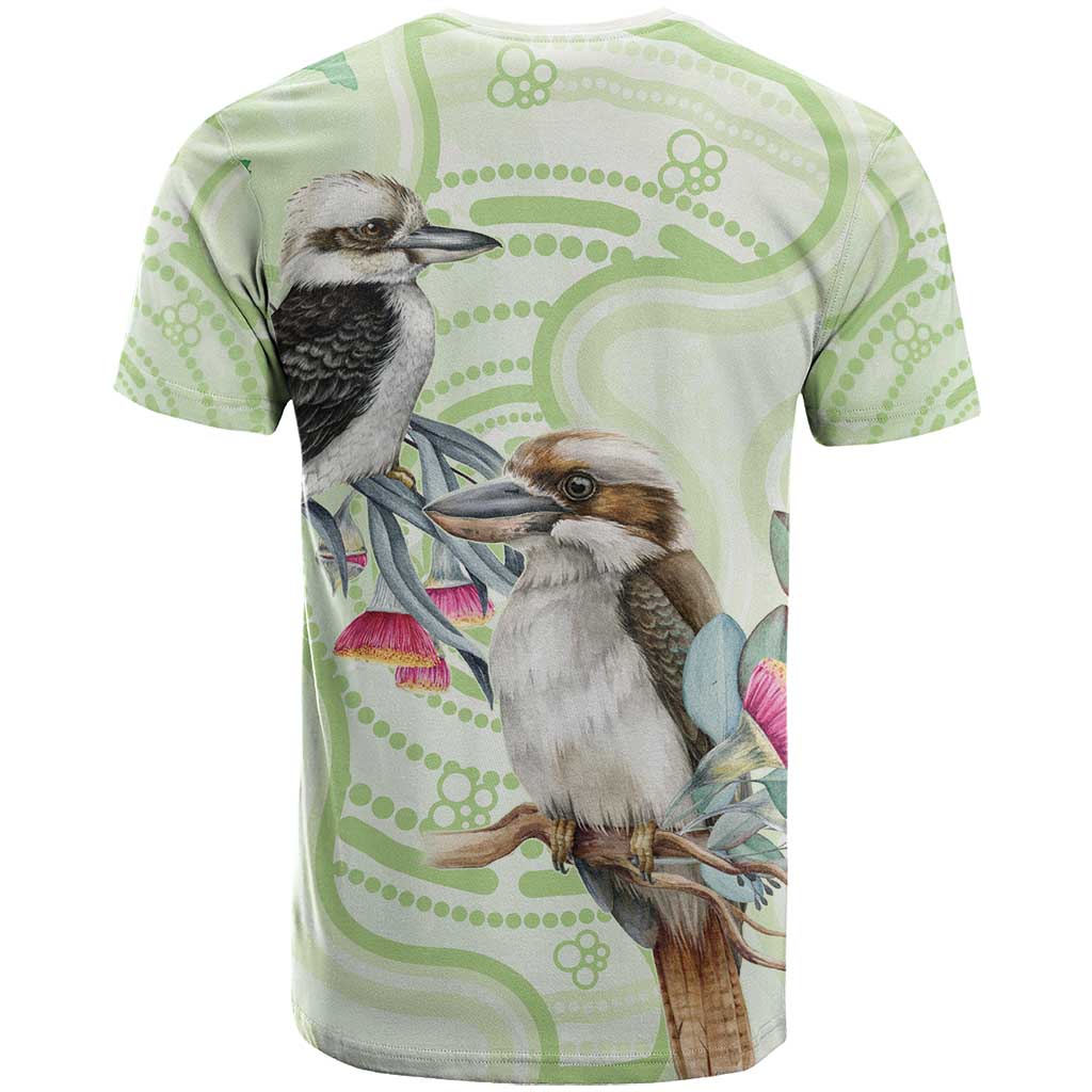 Australia Gumtree And Kookaburra T Shirt Aboriginal Art - Watercolor Style - Vibe Hoodie Shop