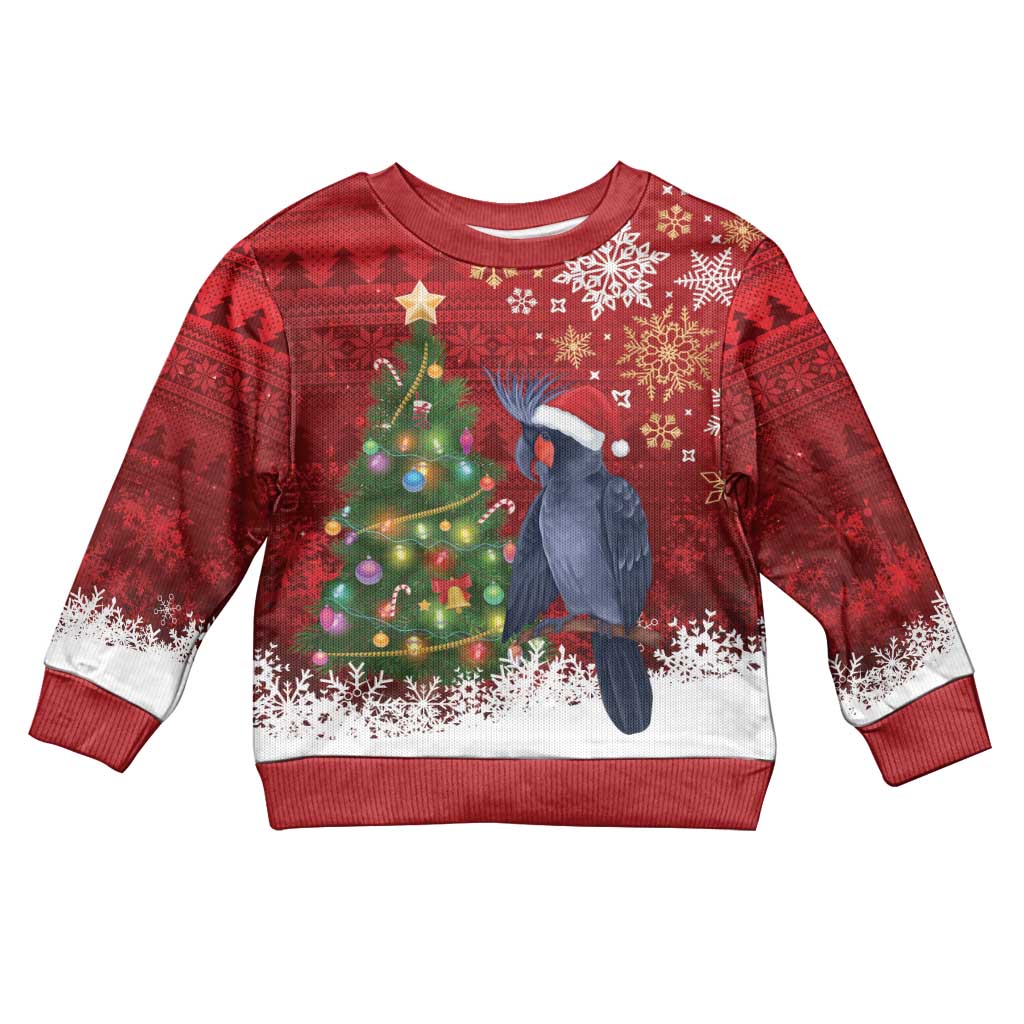 Australia Palm Cockatoo Christmas Kid Ugly Christmas Sweater Goliath Cockatoo Santa Merry Chrissie - Vibe Hoodie