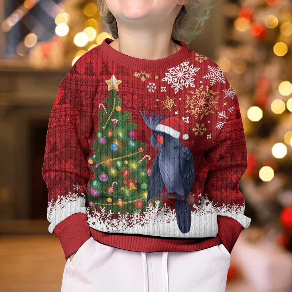 Australia Palm Cockatoo Christmas Kid Ugly Christmas Sweater Goliath Cockatoo Santa Merry Chrissie - Vibe Hoodie