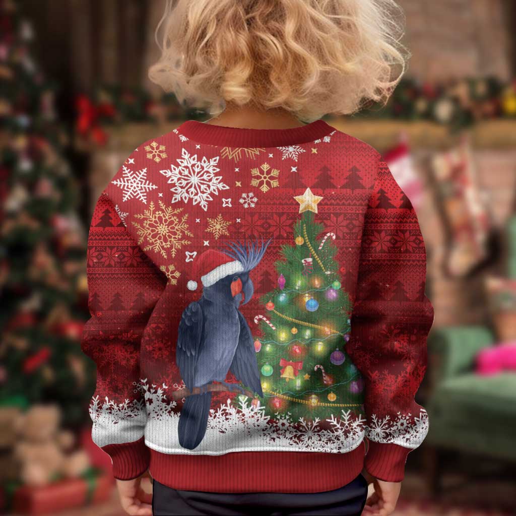 Australia Palm Cockatoo Christmas Kid Ugly Christmas Sweater Goliath Cockatoo Santa Merry Chrissie - Vibe Hoodie