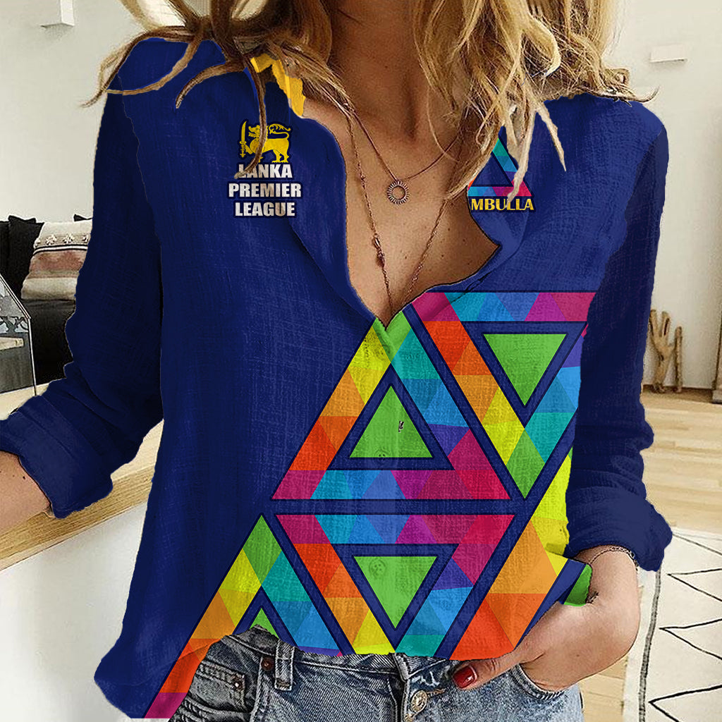 Dambulla Cricket Women Casual Shirt Lanka League 2023 Go Dambulla - Vibe Hoodie Shop