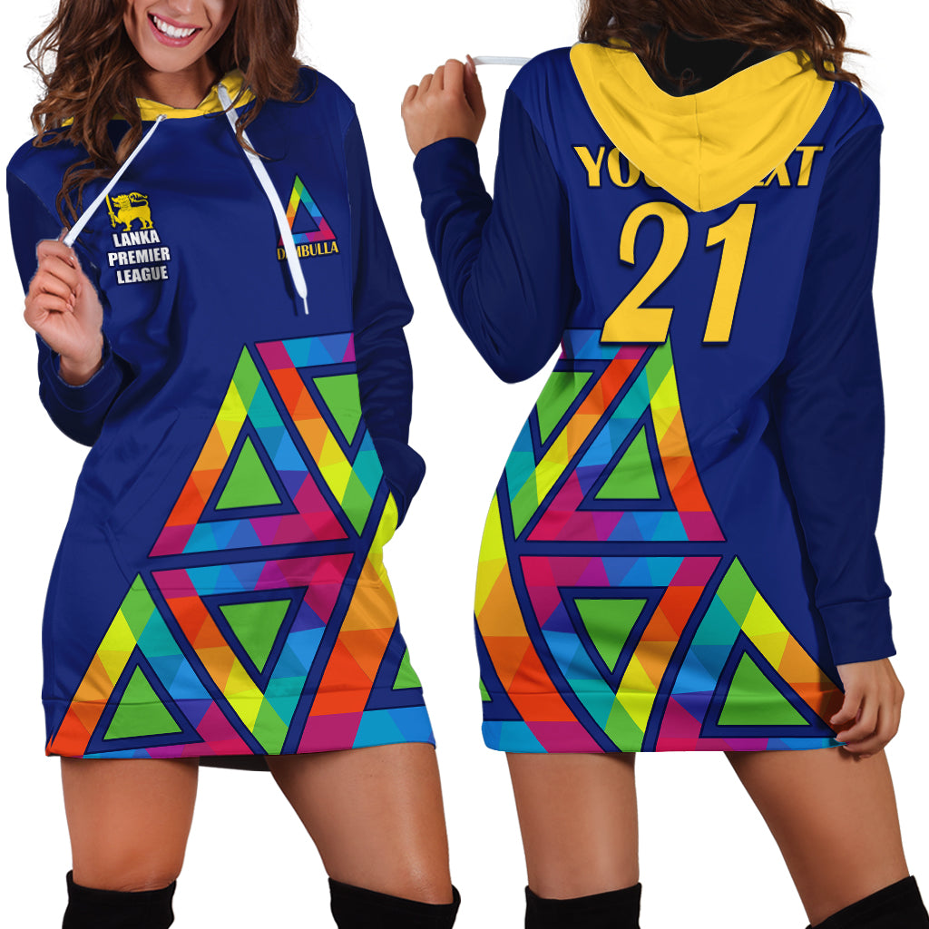 Custom Dambulla Cricket Hoodie Dress Lanka League 2023 Go Dambulla - Vibe Hoodie Shop