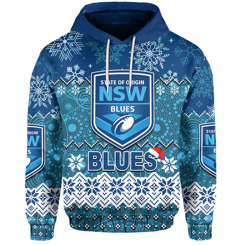 NSW Blues Chritmas 2022 Hoodie Rugby LT6 - Vibe Hoodie Shop