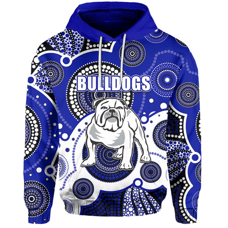 (Custom Personalised And Number) Canterbury Bulldogs Rugby Hoodie Aboriginal LT6 - Vibe Hoodie Shop