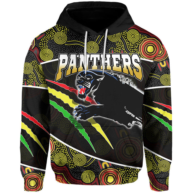 (Custom Personalised) Panthers Rugby Hoodie Aboriginal Basic Style LT6 - Vibe Hoodie Shop