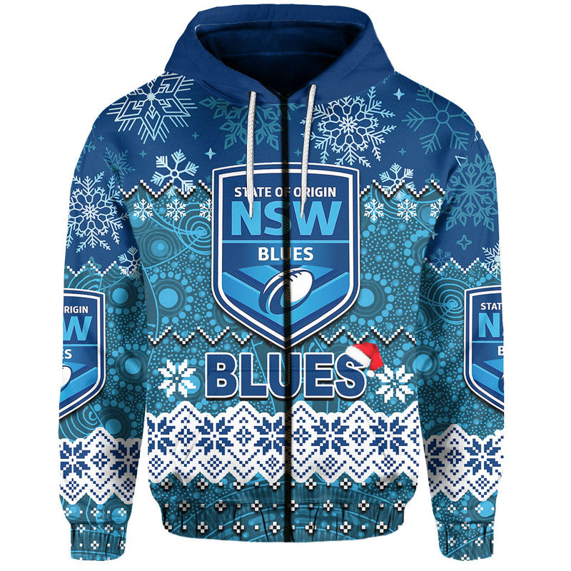 NSW Blues Chritmas 2022 Hoodie Rugby LT6 - Vibe Hoodie Shop