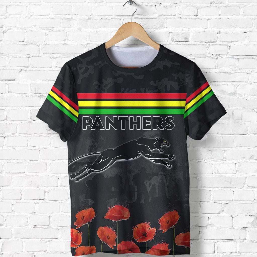 Panthers Indigenous ANZAC Day T shirt - Vibe Hoodie Shop