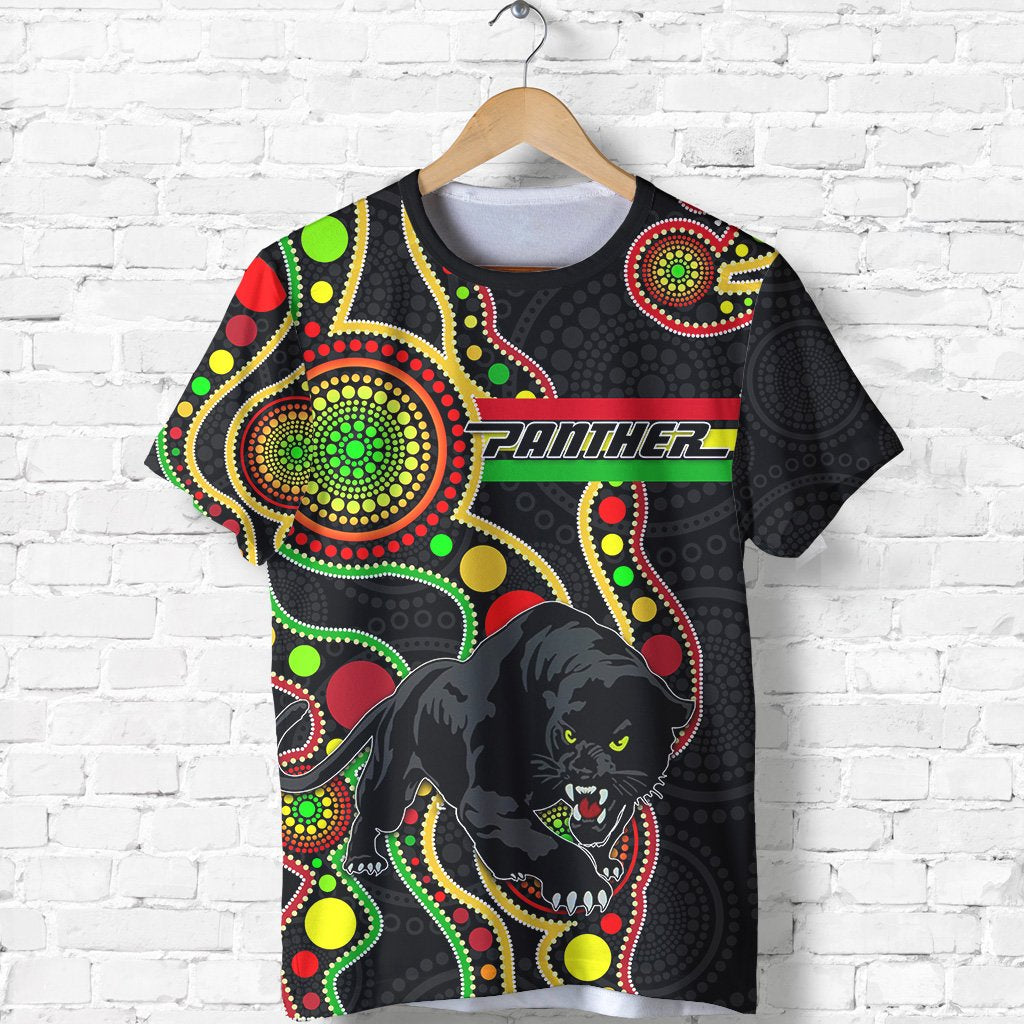 Penrith T shirt Black Panthers Indigenous - Vibe Hoodie Shop