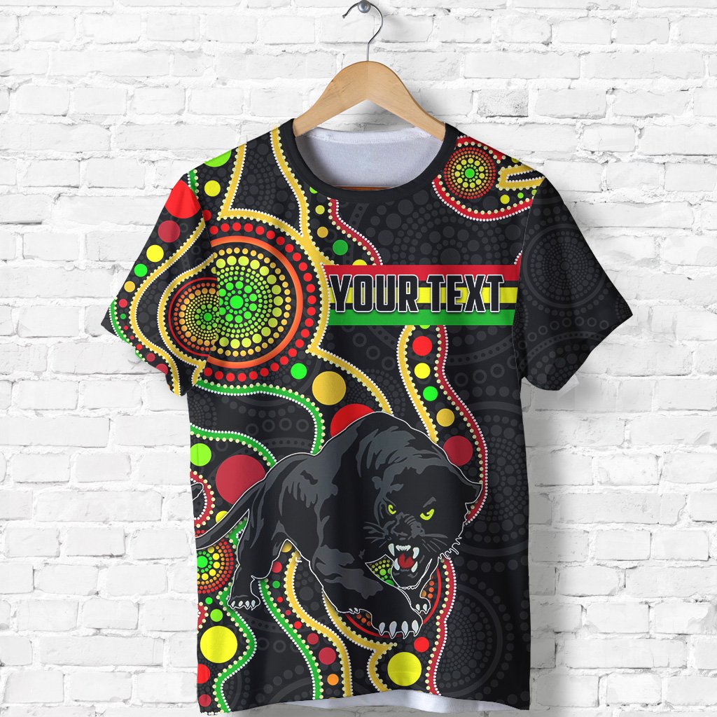 (Custom Personalised) Penrith T shirt Black Panthers Indigenous - Vibe Hoodie Shop