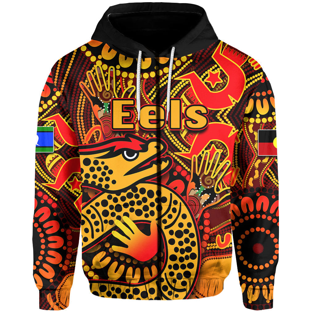 NAIDOC Parramatta Eels Zip Hoodie NAIDOC Patterns No.2 LT6 - Vibe Hoodie Shop