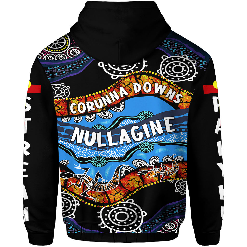 Palyku Indigenous Zip Up And Pullover Hoodie Nullagine - Stream Blue Wave Corunna Downs LT8 - Vibe Hoodie Shop
