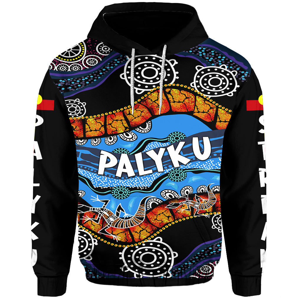Palyku Indigenous Zip Up And Pullover Hoodie Nullagine - Stream Blue Wave Corunna Downs LT8 - Vibe Hoodie Shop