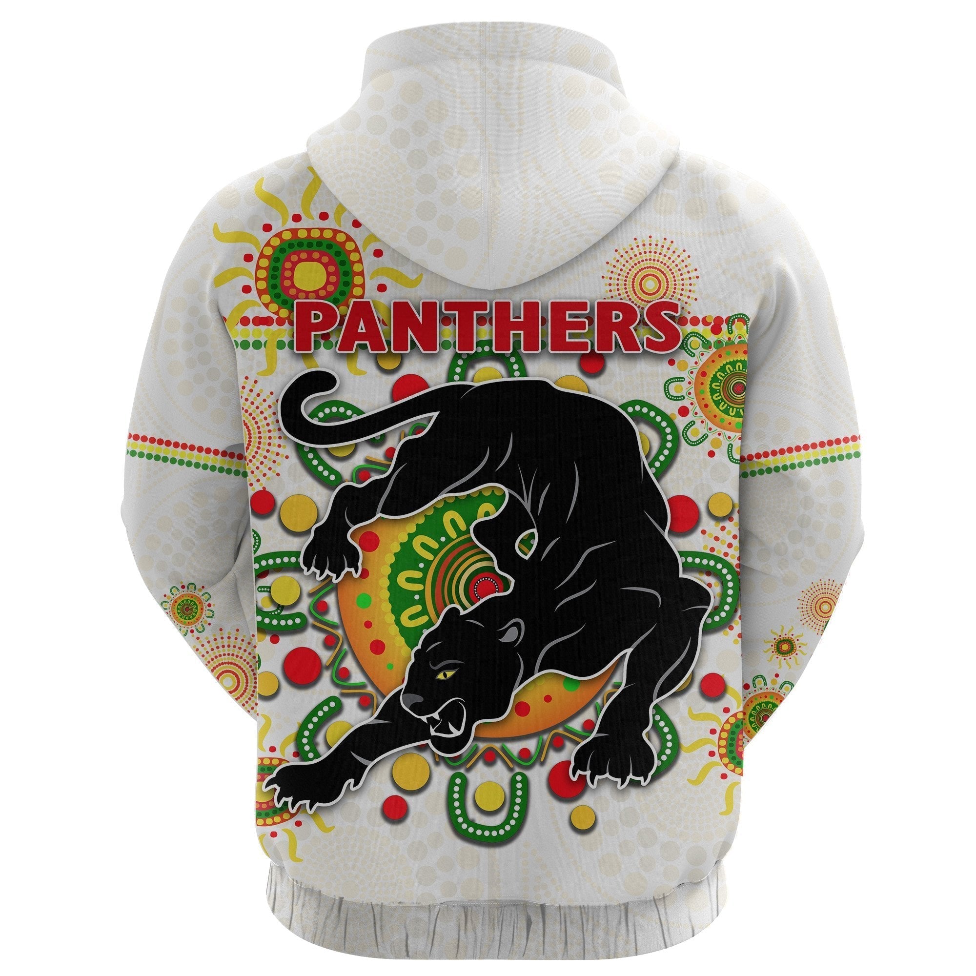 Penrith Hoodie Indigenous Panthers - White - Vibe Hoodie Shop