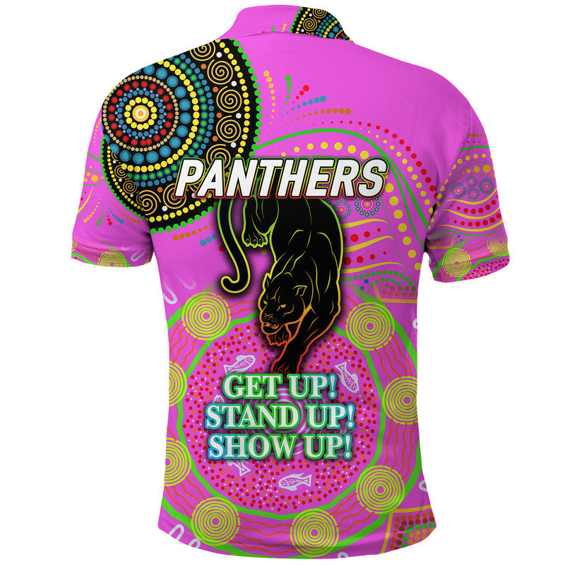 Australia Panthers Rugby NAIDOC Week 2022 Polo Shirt Unique Vibes - Pink - Vibe Hoodie Shop