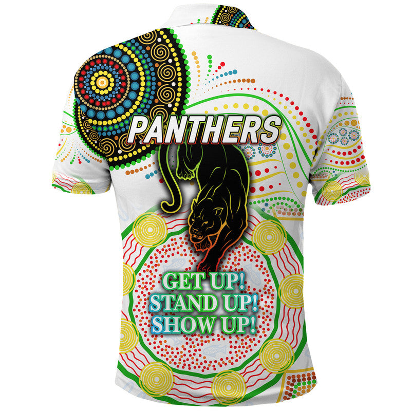 Australia Panthers Rugby NAIDOC Week 2022 Polo Shirt Unique Vibes - White - Vibe Hoodie Shop