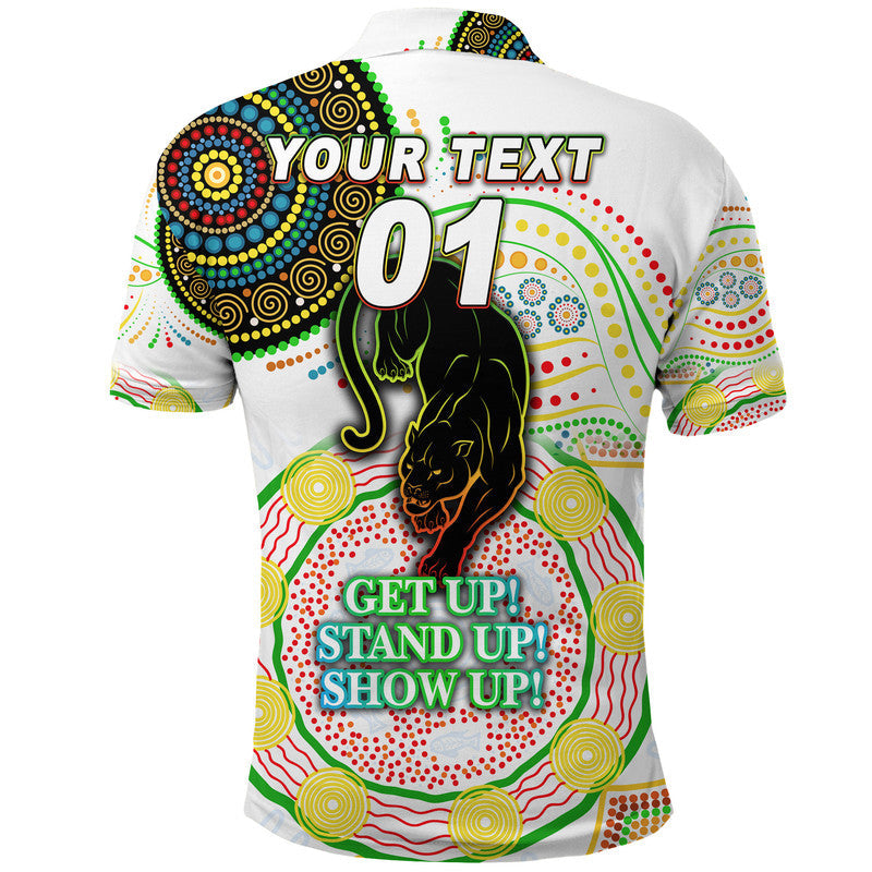 (Custom Personalised) Australia Panthers Rugby NAIDOC Week 2022 Polo Shirt Unique Vibes - White - Vibe Hoodie Shop