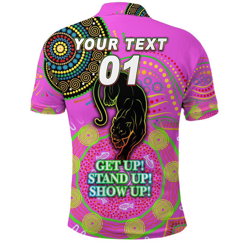 (Custom Personalised) Australia Panthers Rugby NAIDOC Week 2022 Polo Shirt Unique Vibes - Pink - Vibe Hoodie Shop
