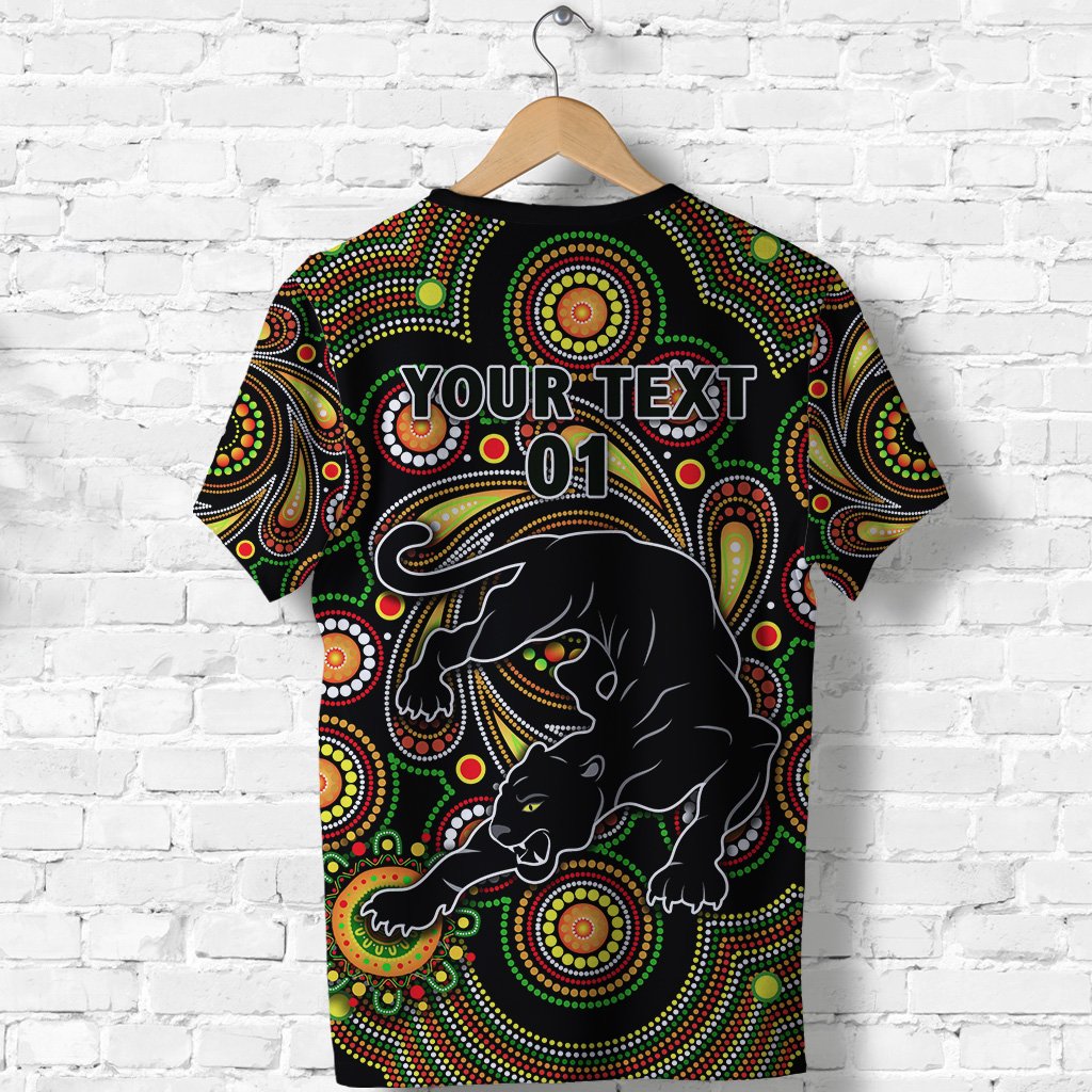 (Custom Personalised) Penrith T shirt Panthers Indigenous Vibes, Custom Text And Number - Vibe Hoodie Shop