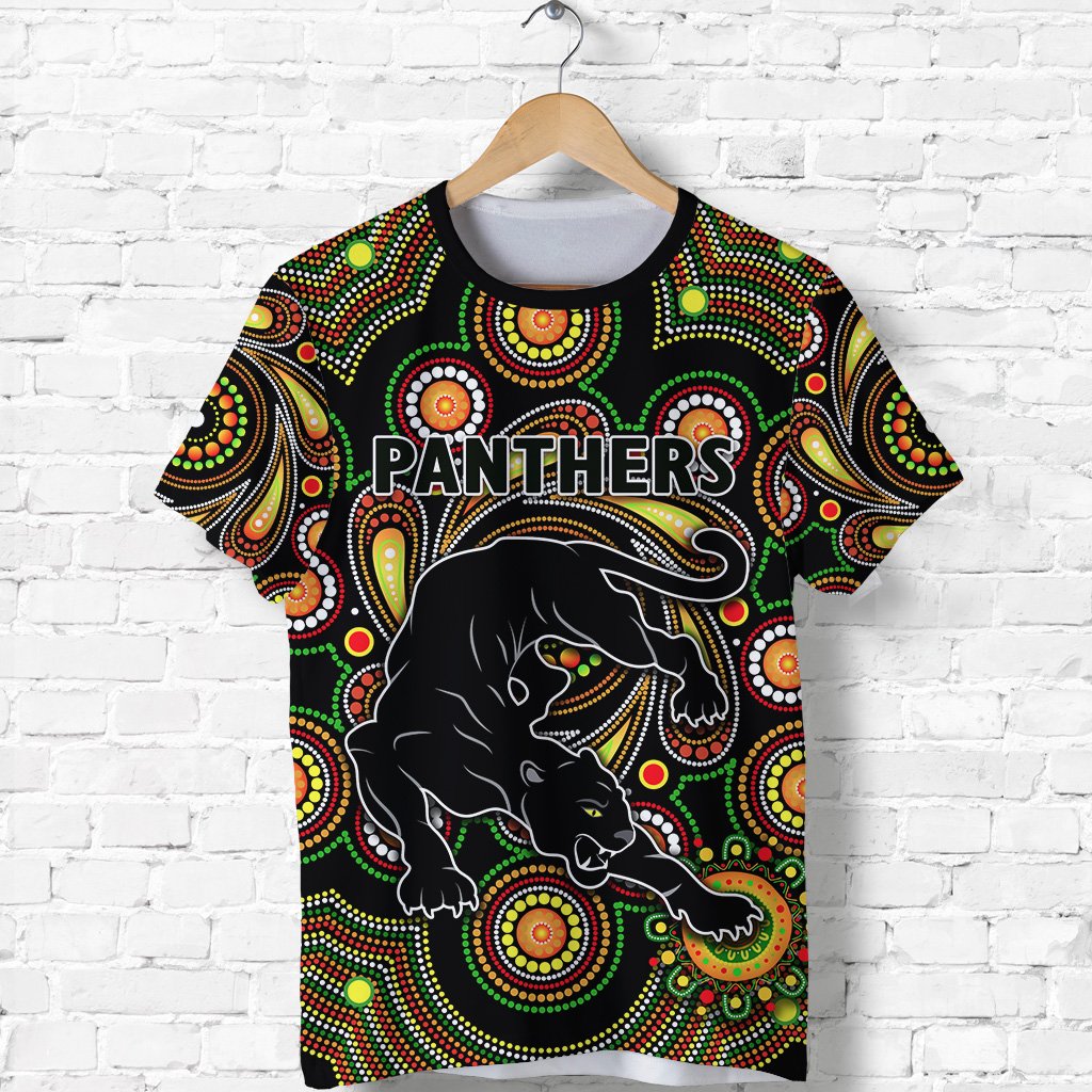 (Custom Personalised) Penrith T shirt Panthers Indigenous Vibes, Custom Text And Number - Vibe Hoodie Shop