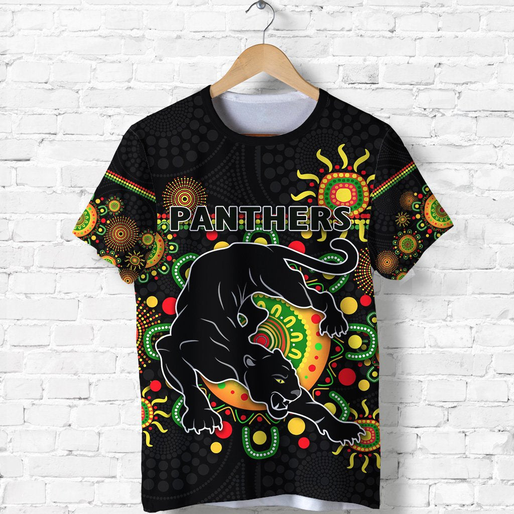 Penrith T shirt Indigenous Panthers - Black - Vibe Hoodie Shop