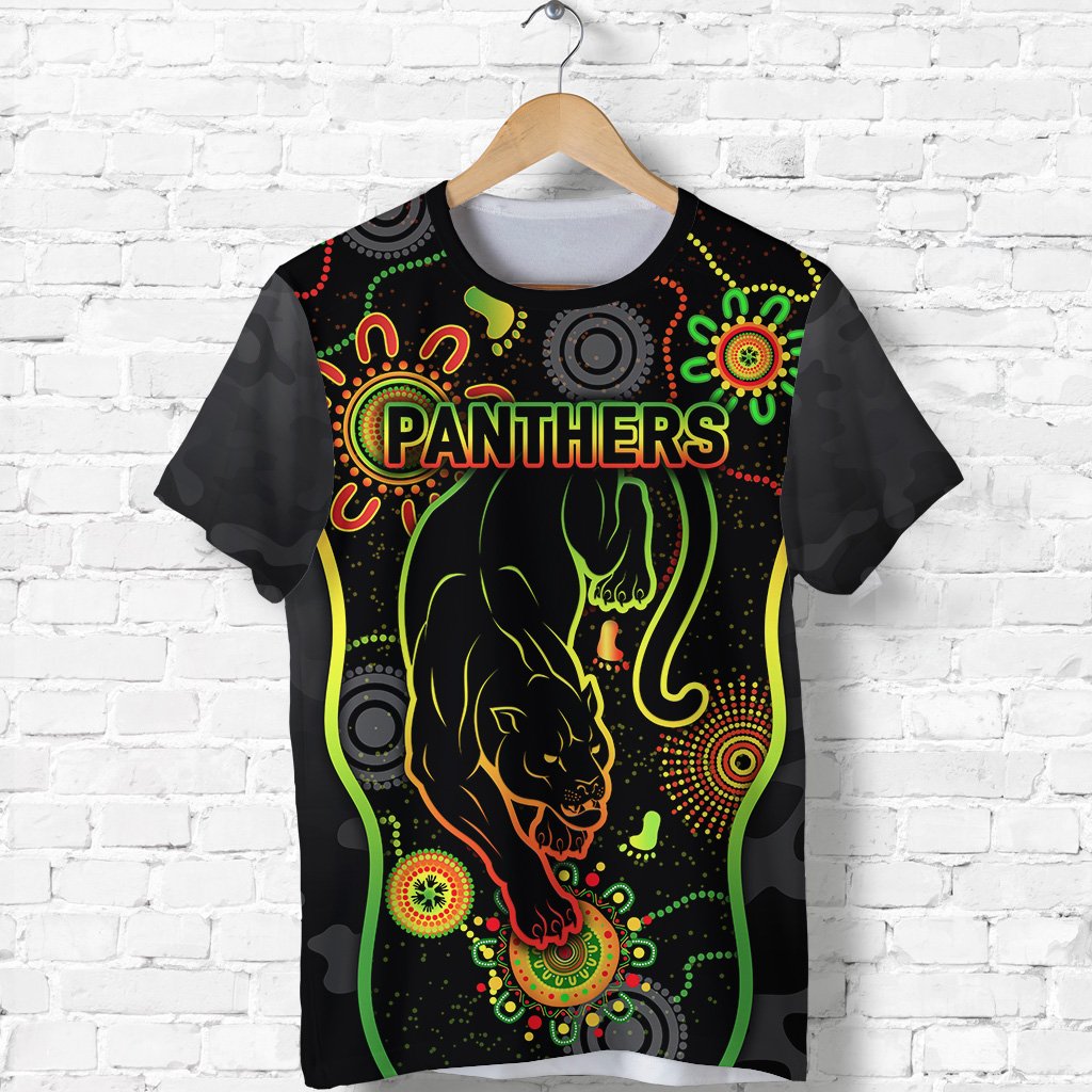 Penrith Panthers T shirt ANZAC Day Unique Indigenous - Vibe Hoodie Shop