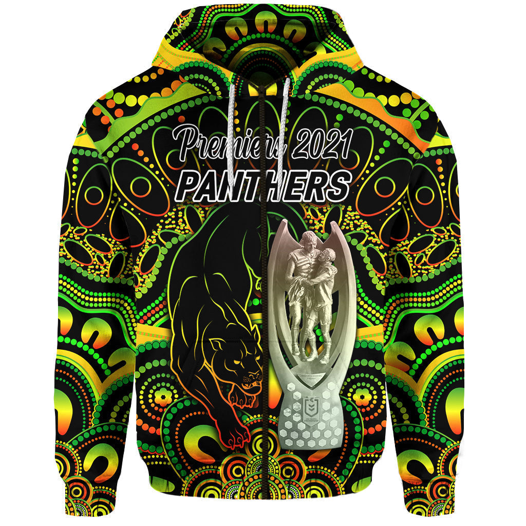 Penrith Panthers Zip Hoodie 2021 Indigenous Premiers - Trophy LT8 - Vibe Hoodie Shop