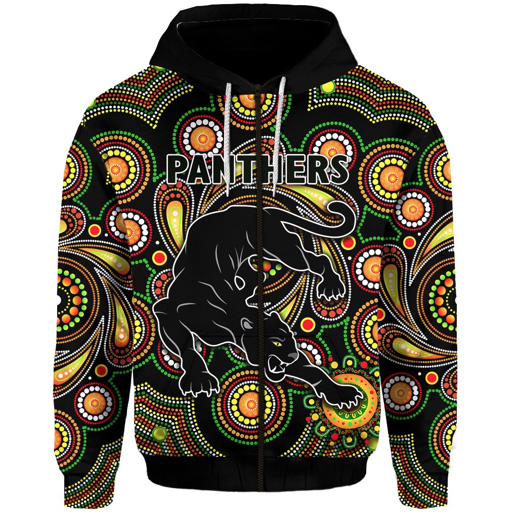 Penrith Zip Hoodie Panthers Indigenous Vibes - Vibe Hoodie Shop