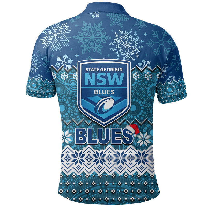 NSW Blues Chritmas 2022 Polo Shirt Rugby - Vibe Hoodie Shop