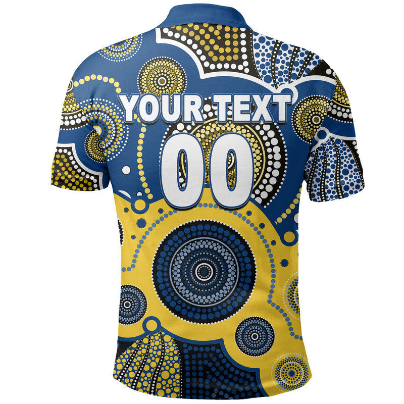 (Custom Personalised And Number) Eels Rugby Polo Shirt Aboriginal - Vibe Hoodie Shop